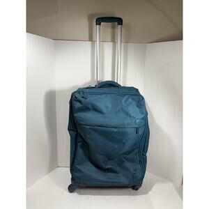 Lipault Ultra-light 4 Wheeled Bag Teal Checked Luggage Suitcase 24”-26”